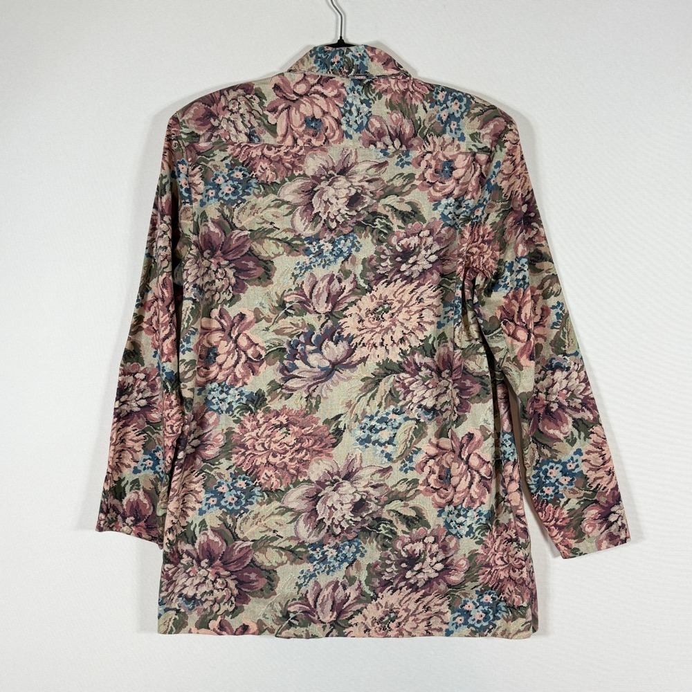Byer California Floral Blazer in Pink, Blue, Green - Picture 4 of 7